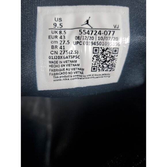 Nike 554724-077 Jordan 1 Mid Hyper Royal - Men's Size 9.5 - Picture 6 of 16